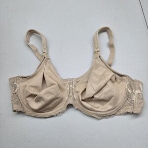 Parfait Women Bra 38DD Beige Nursing Full Coverage Underwired Lace